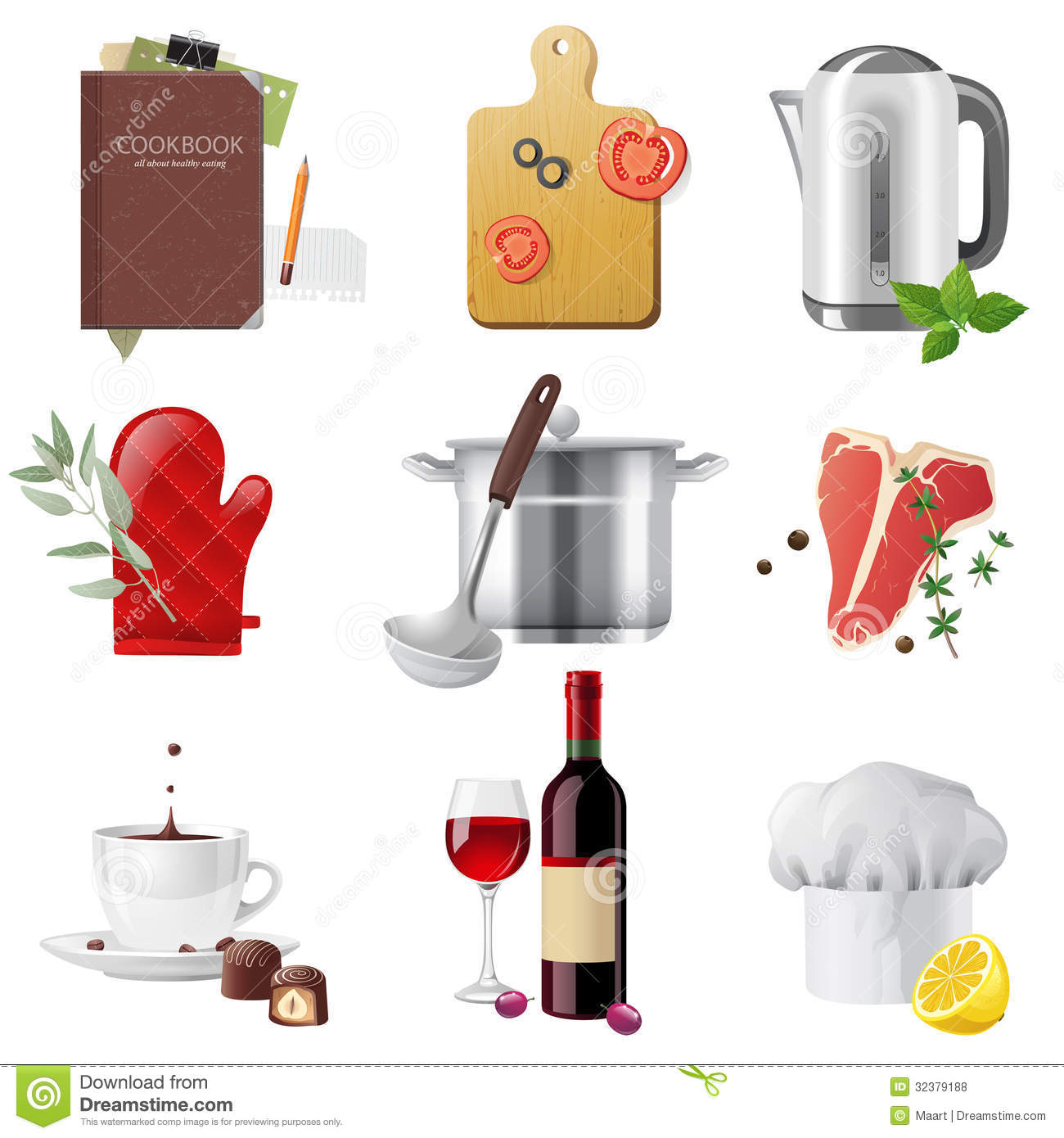 Free Vector Cooking Icons