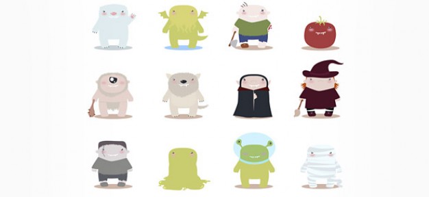 Free Vector Monsters