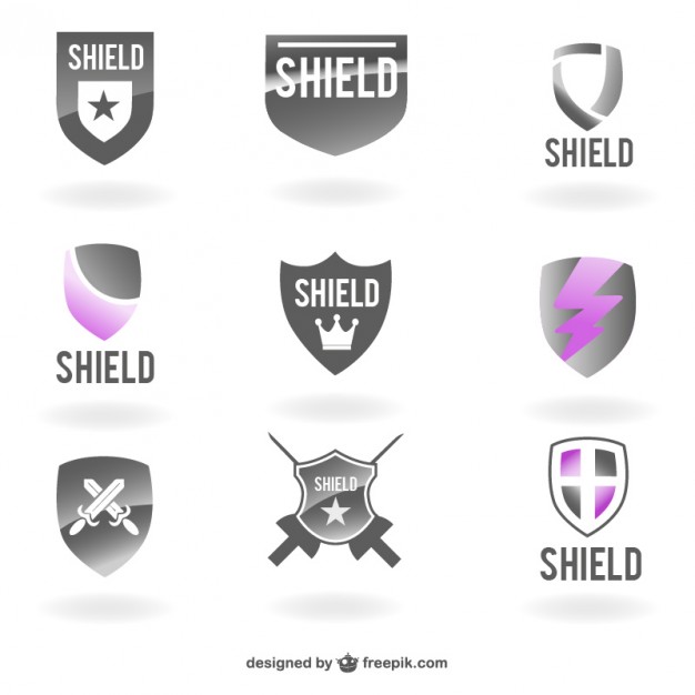 Free Vector Shield Templates