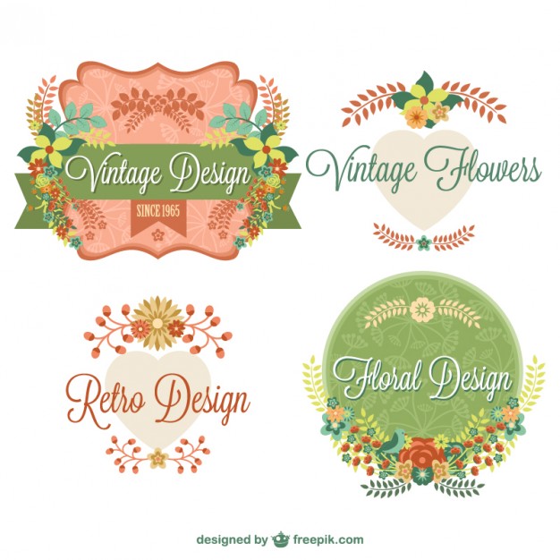 Free Vintage Floral Graphic Design