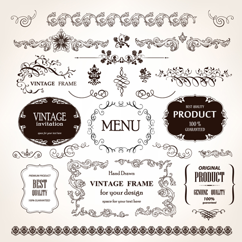 Free Vintage Vector Design Elements Free Vintage Vector Design Elements