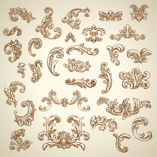 Free Vintage Vector Ornaments