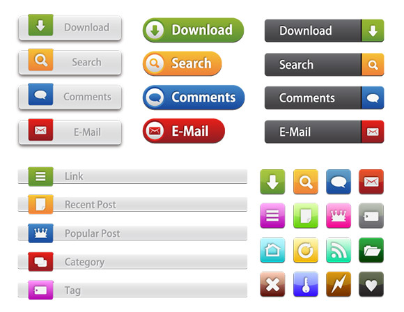 Free Web Buttons and Icons