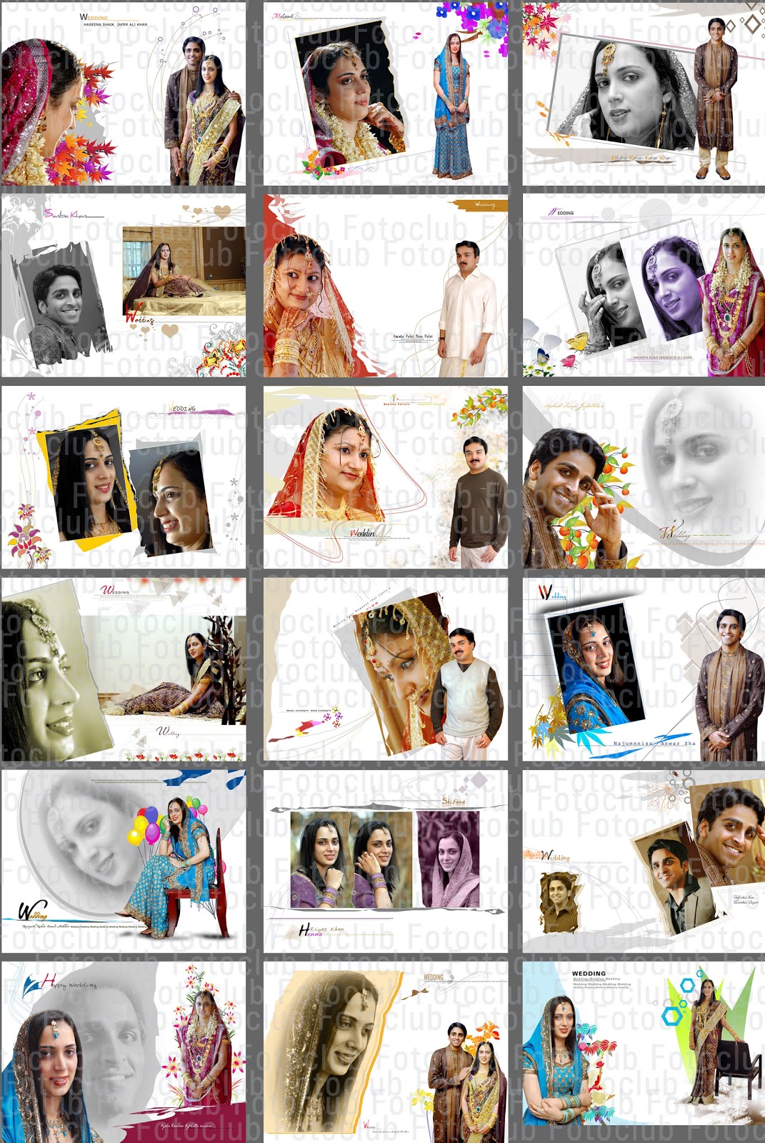 Free Wedding Album PSD Templates