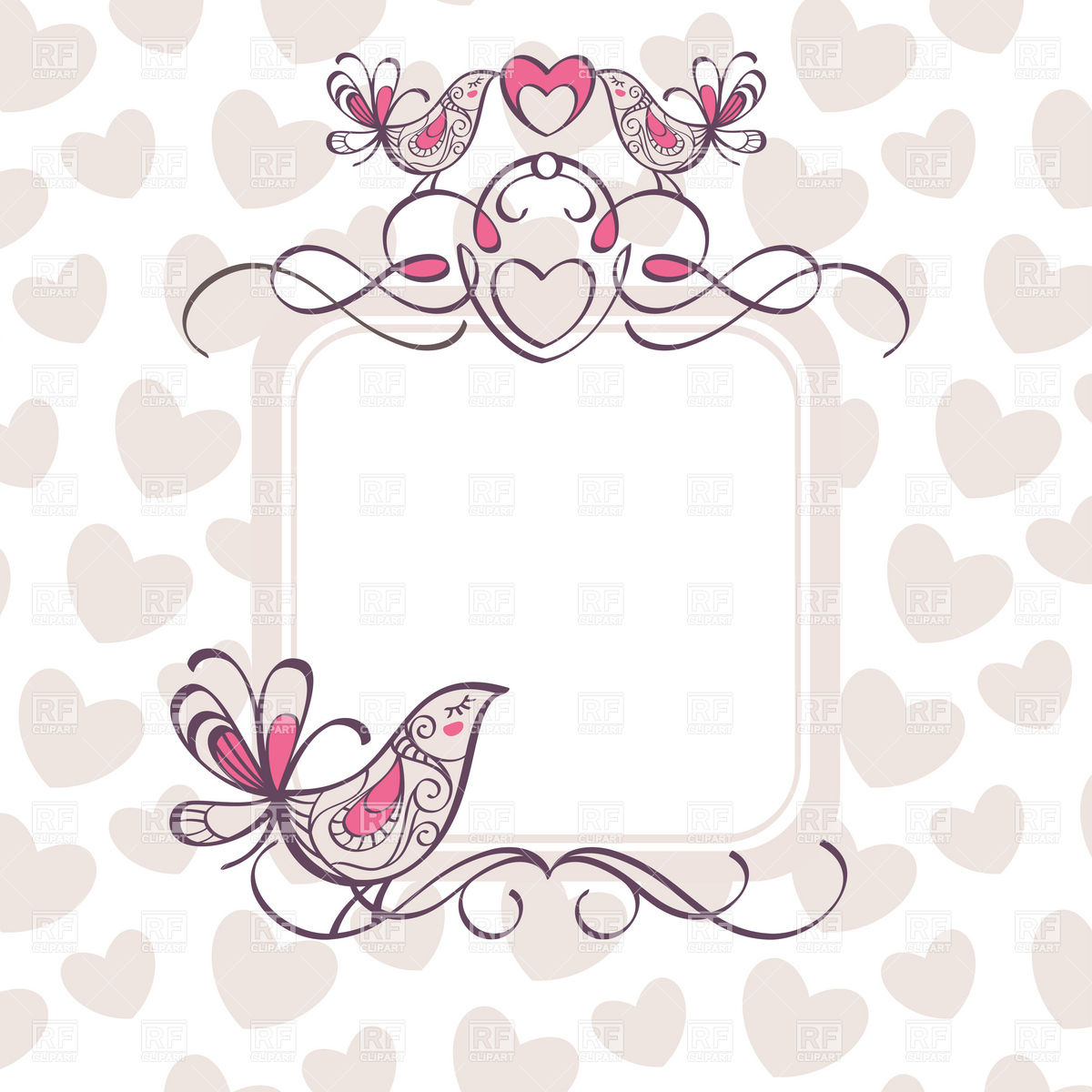 Free Wedding Borders and Frames Hearts