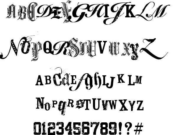 Gangster Style Fonts