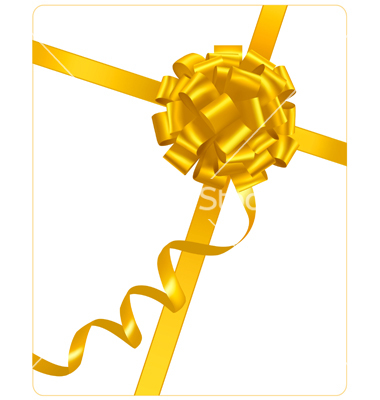 Gold Christmas Ribbon Bow Clip Art