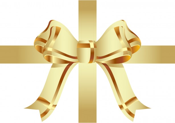 Gold Christmas Ribbons and Bows