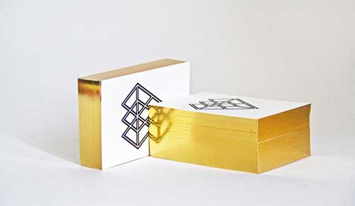 Gold Edge Business Cards Gold Edge Business Cards
