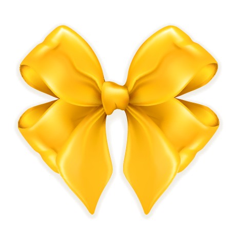 Gold Ribbon Bow Clip Art