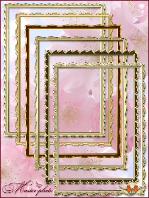 Golden Rectangular Frame