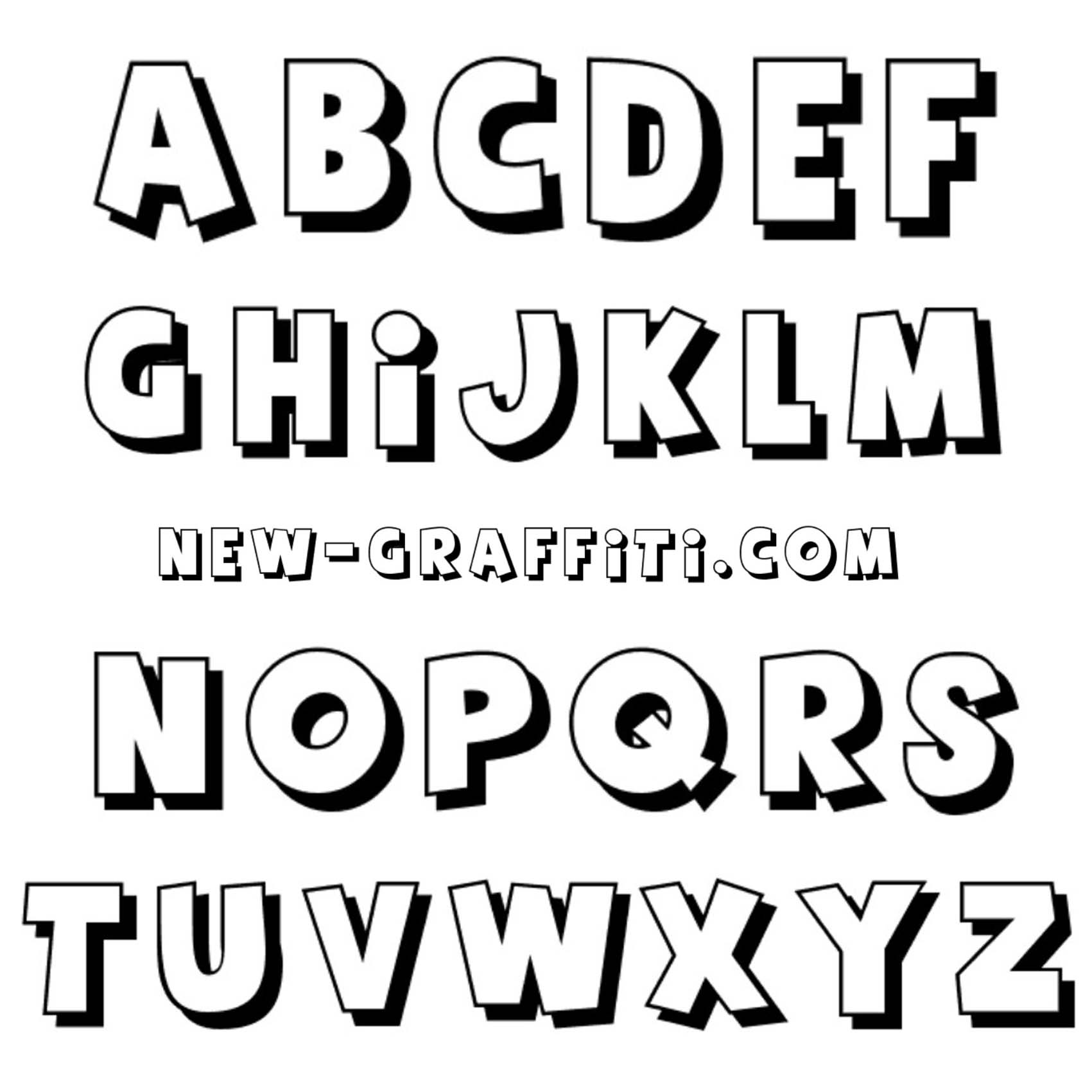 Graffiti Alphabet Fonts Free Download