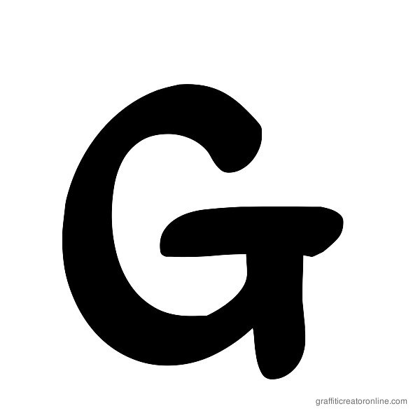 Graffiti Alphabet Letter G