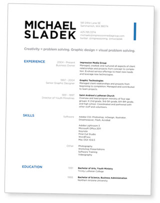 Great Resume Design