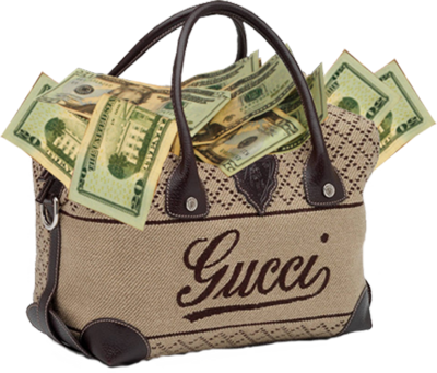 Gucci Bag Full Money