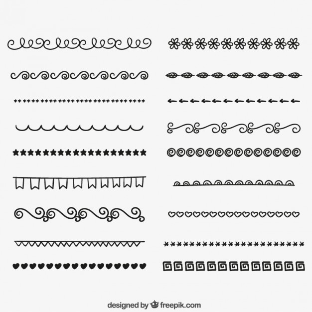 Hand Drawn Border Vectors Free