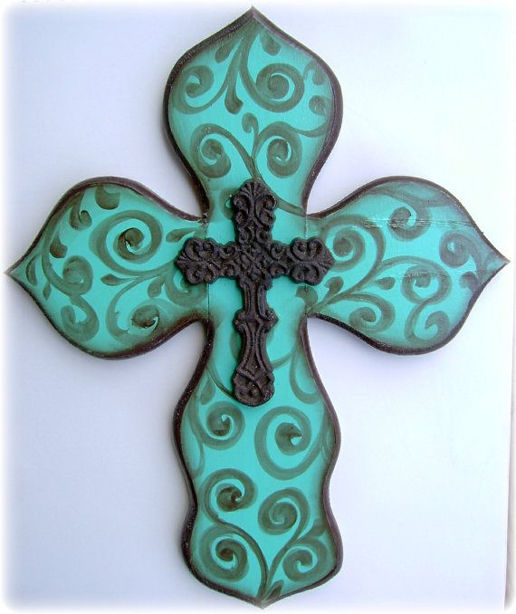 Hand Painted Wooden Wall Crosses