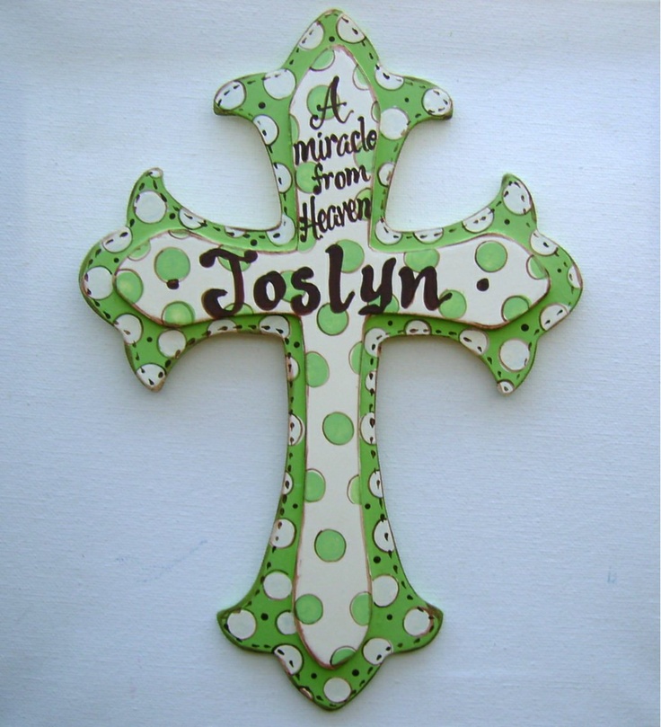 Hand Painted Wooden Wall Crosses