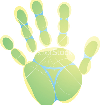 Hand Print Vector Free