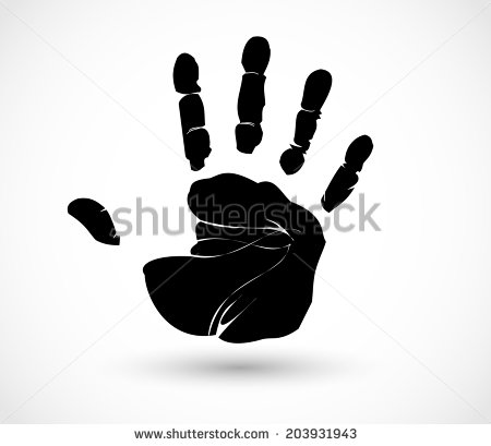 Hand Print Vector