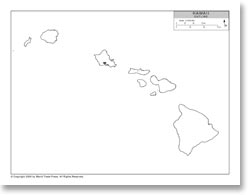 Hawaii Map Outline