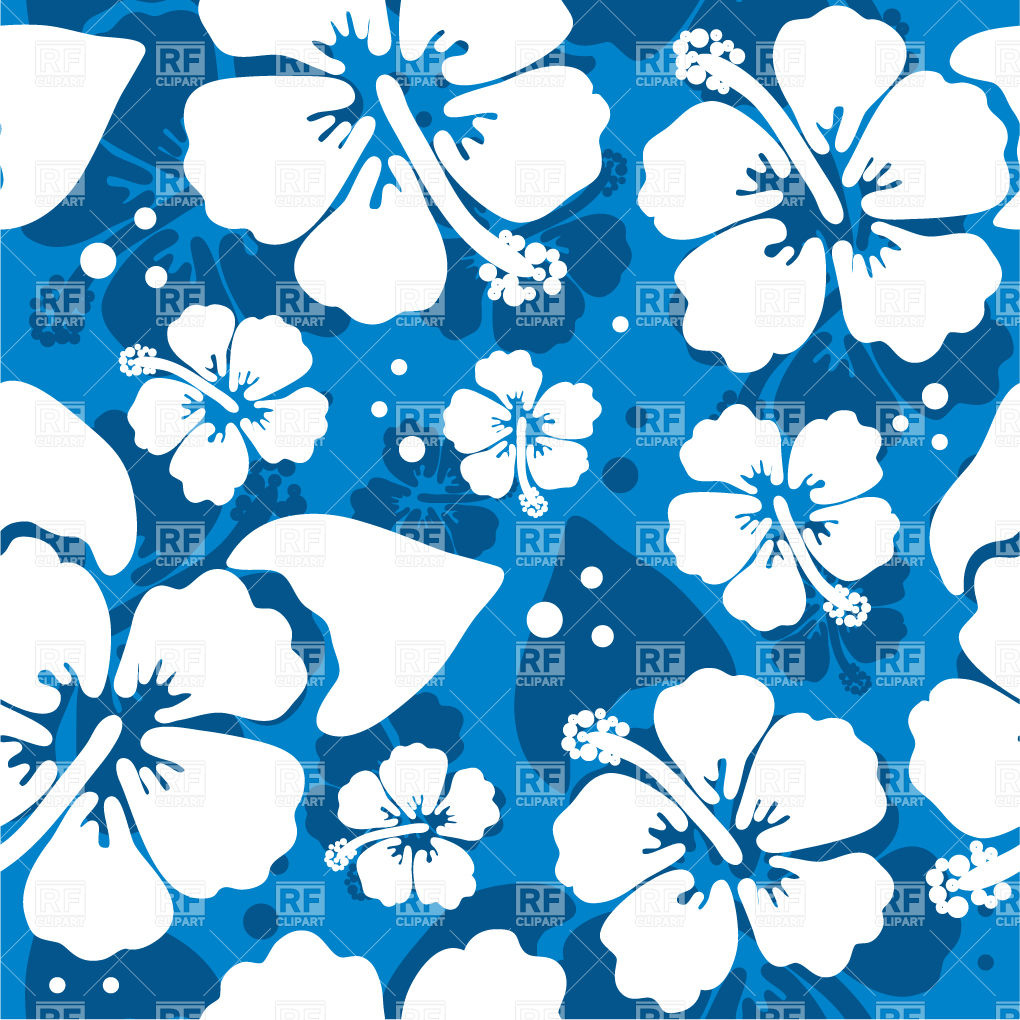 Hawaiian Flowers Pattern Hawaiian Flowers Pattern