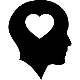 Heart Icon with Head Heart Icon with Head