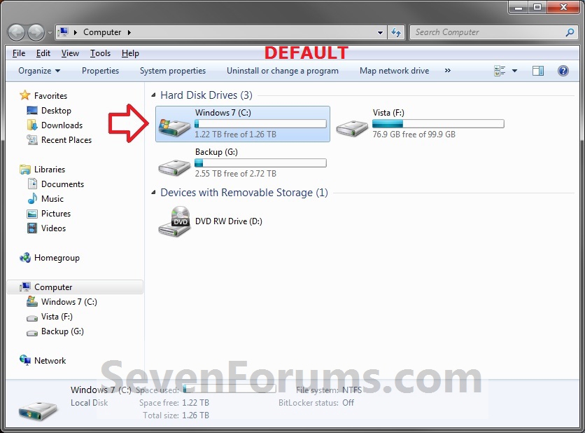 How to Change Drive Icon Windows 7