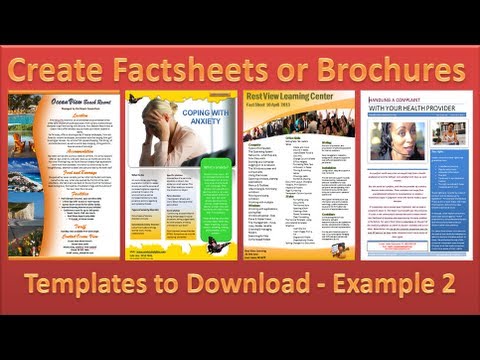 How to Make Brochure in Microsoft Word 2010