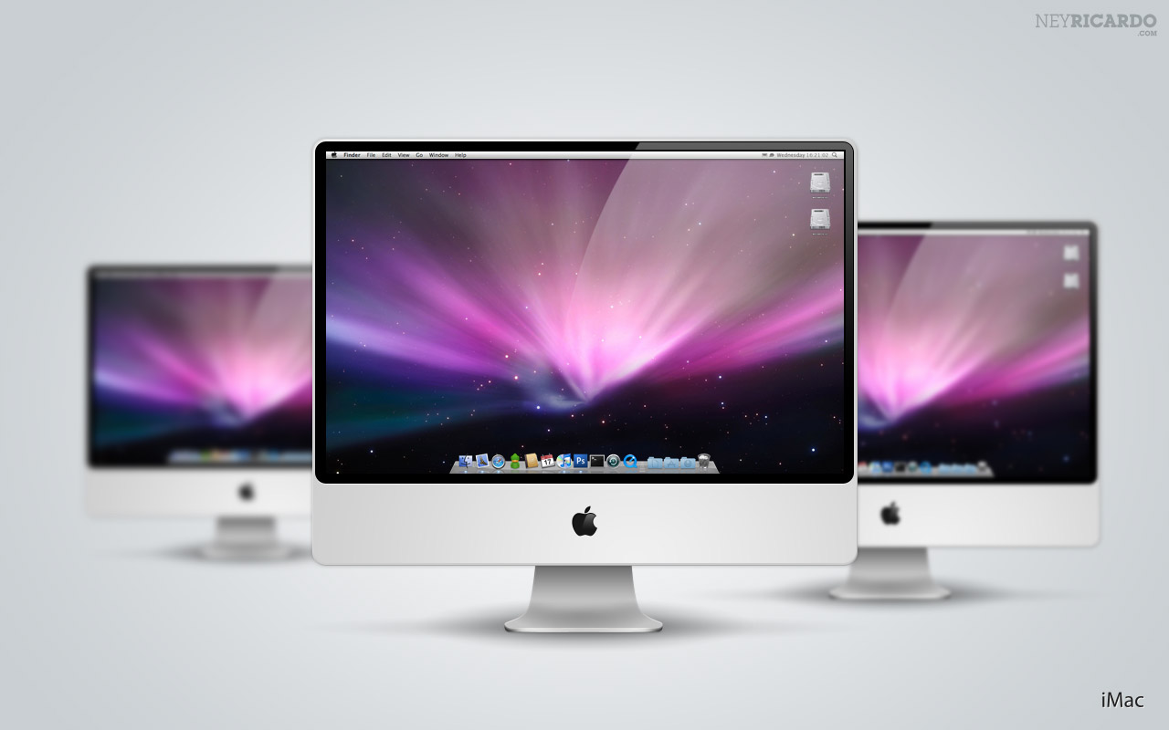 iMac Mockup PSD Template iMac Mockup PSD Template