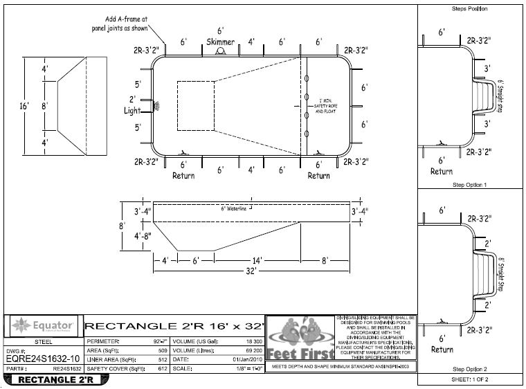 Inground Swimming Pool Drawings