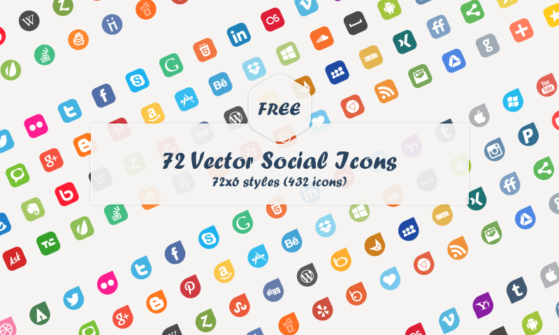 Instagram Social Media Icons Vector Free