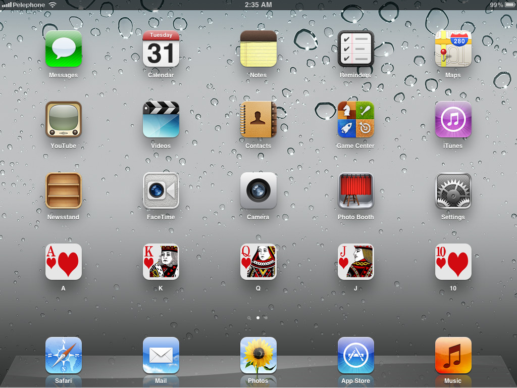 iPad Home Screen Icons