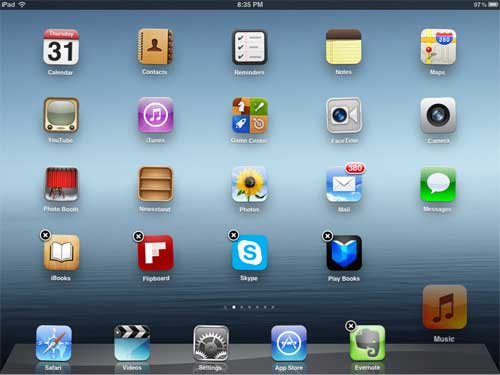 iPad Screen Icons