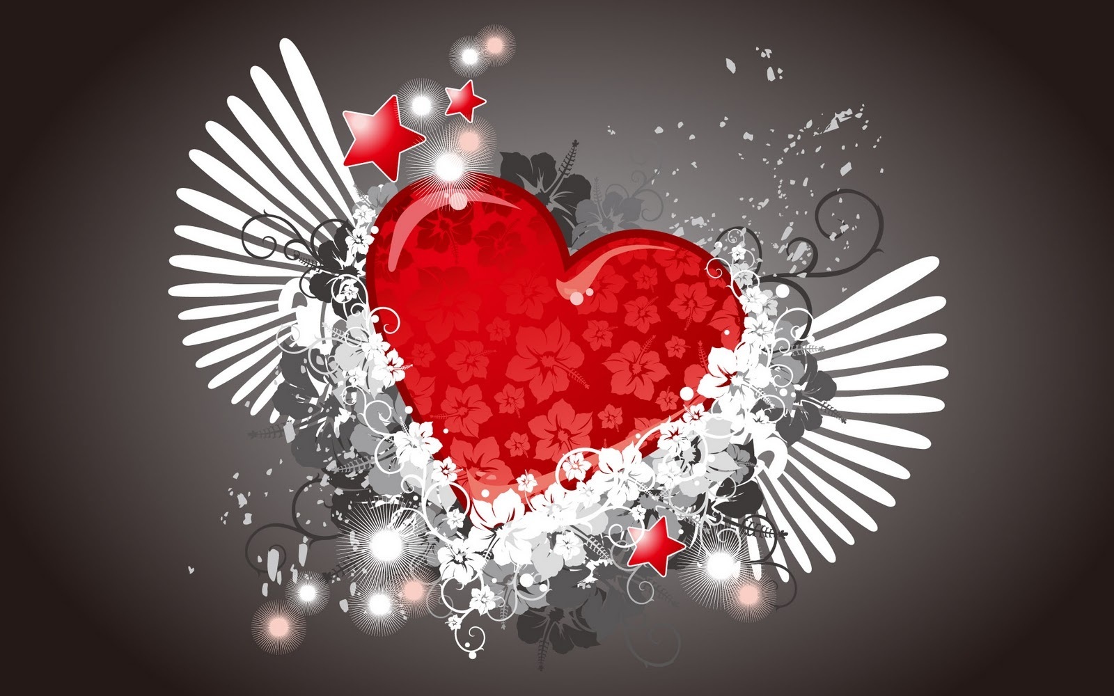 Love Heart with Wings
