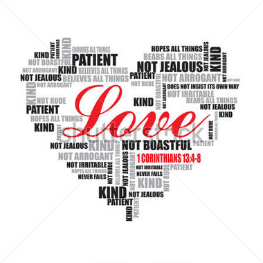 Love Word Art Vector