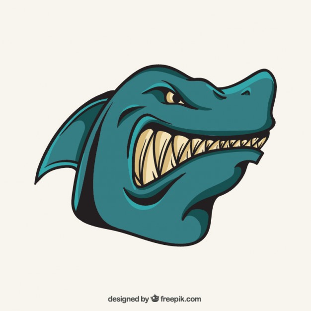 Mascot Shark Vector Free
