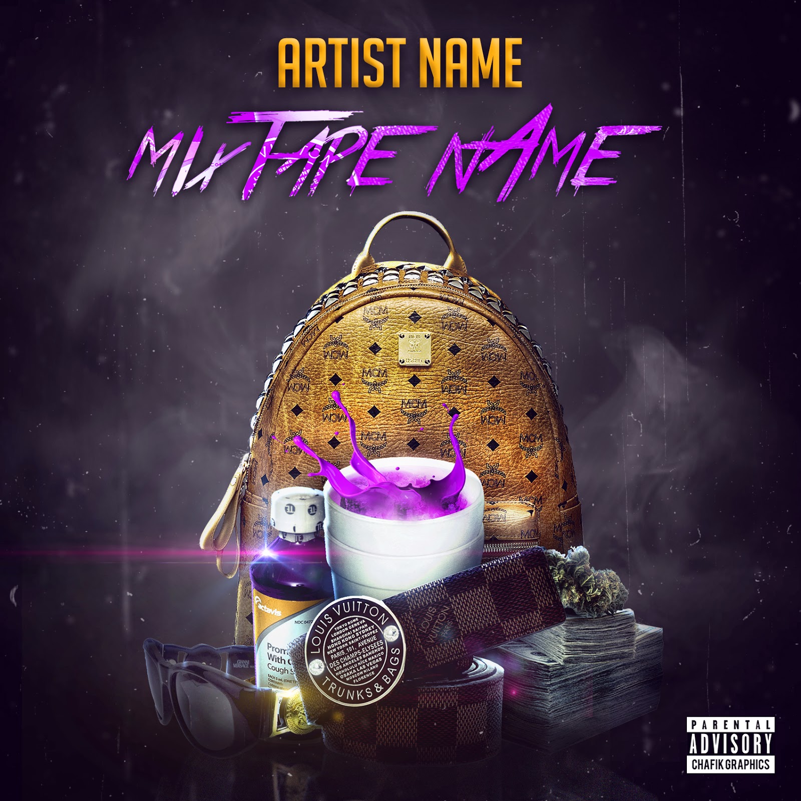 Mixtape Cover Template Free Download