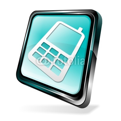 Mobile Phone Icon 3D