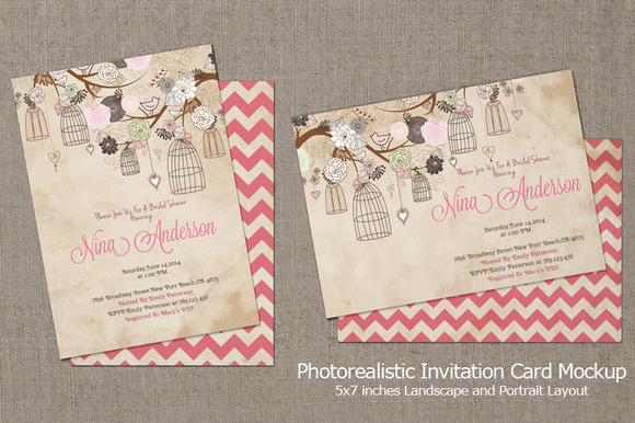 Mockup Invitation Card