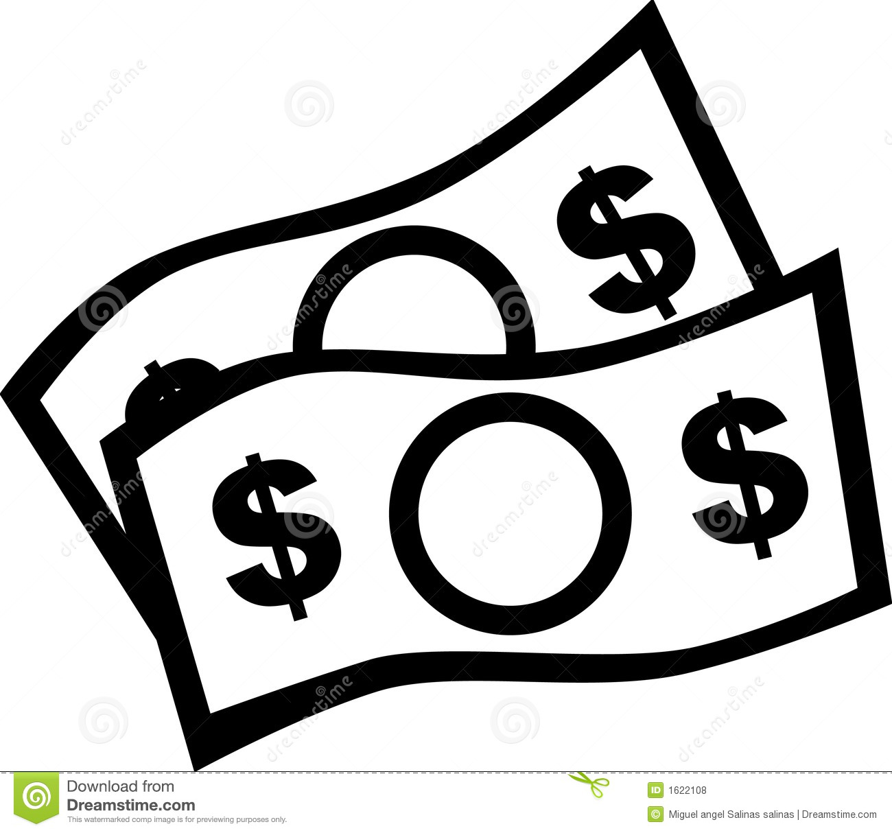 money clipart black and white - photo #18