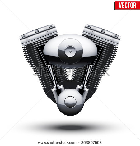 Motorcycle Engine Vector