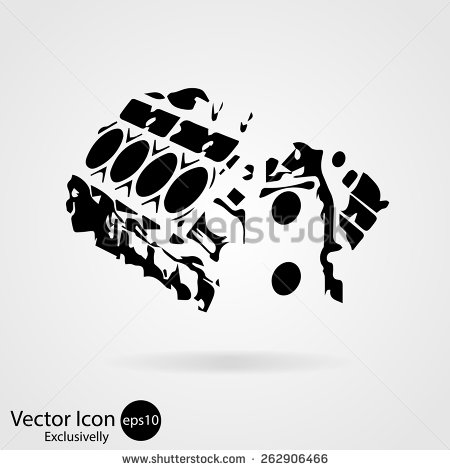 Motorcycle Engine Vector