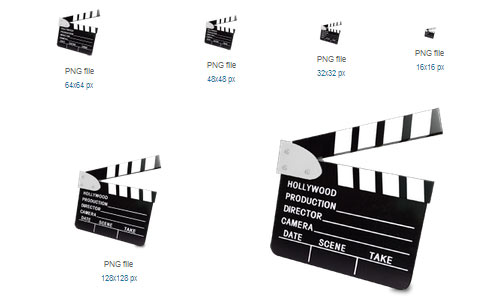 Movie Clapboard Icon Movie Clapboard Icon