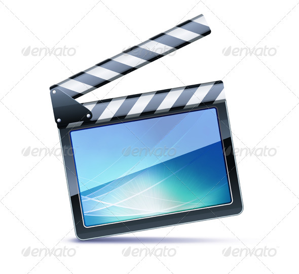 Movie Clapper Board Clip Art