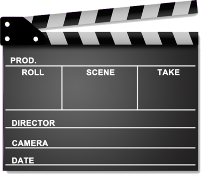 Movie Scene Clap Board