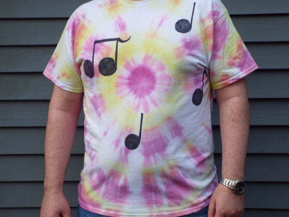 Music Note Tie Dye Shirt