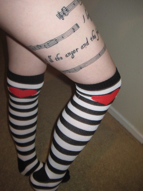 Music Notes around Tattoo Designs Music Notes around Tattoo Designs