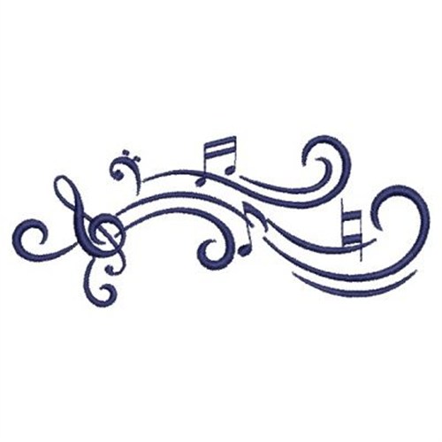 Music Notes Embroidery Designs