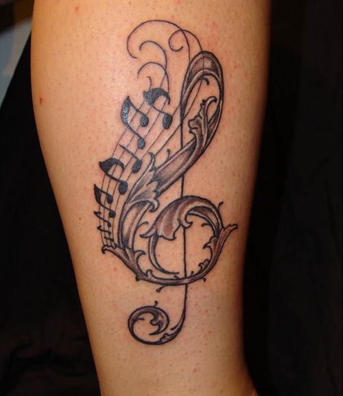 Music Tattoo Design